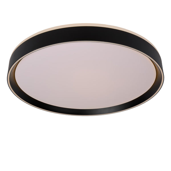 Lucide NURIA dimbare LED-plafondlamp met 3 dimstanden, Ø 50 cm, 36 W, zwart