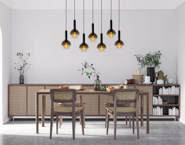 Lucide MARIUS hanglamp 7 × E27, zwart