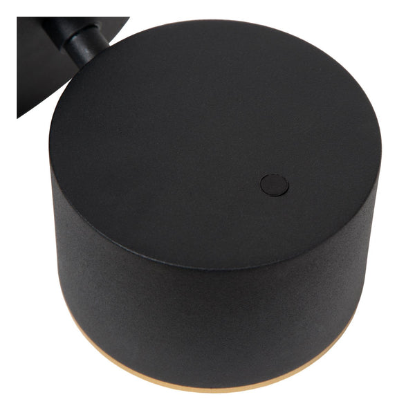 Lucide GIAN dimbare LED-wandlamp 9 W, zwart