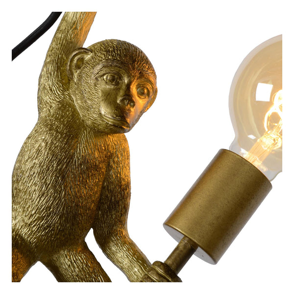 Lucide EXTRAVAGANZA CHIMP wandlamp E27, zwart