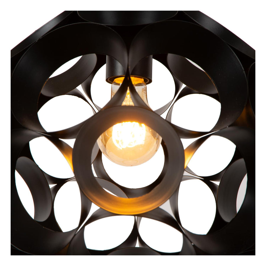 Lucide HANNELORE hanglamp Ø 30 cm, E27, zwart