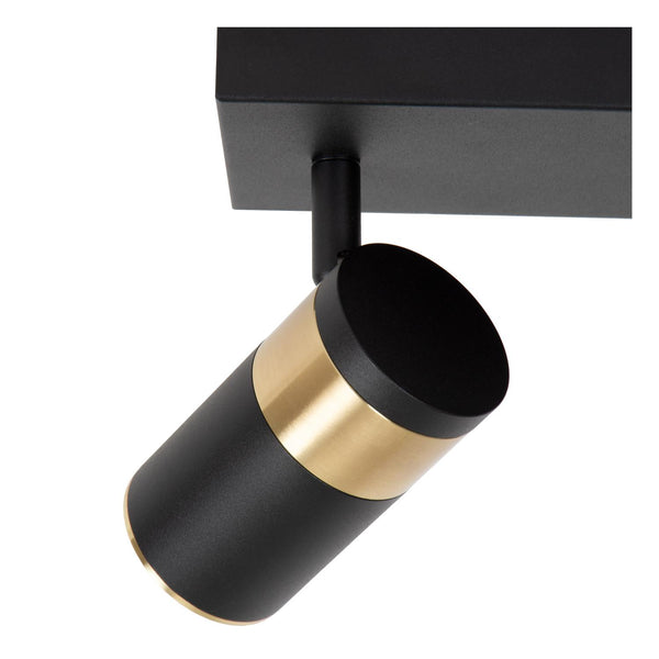 Lucide GORIK plafondspot 3 × GU10, zwart
