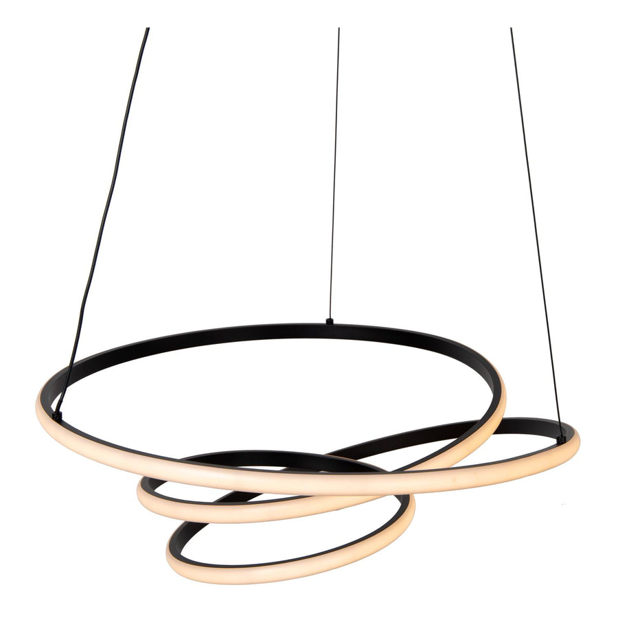 Lucide ESPIRAL dimbare LED-hanglamp 40 W, 2700–4000 K, zwart