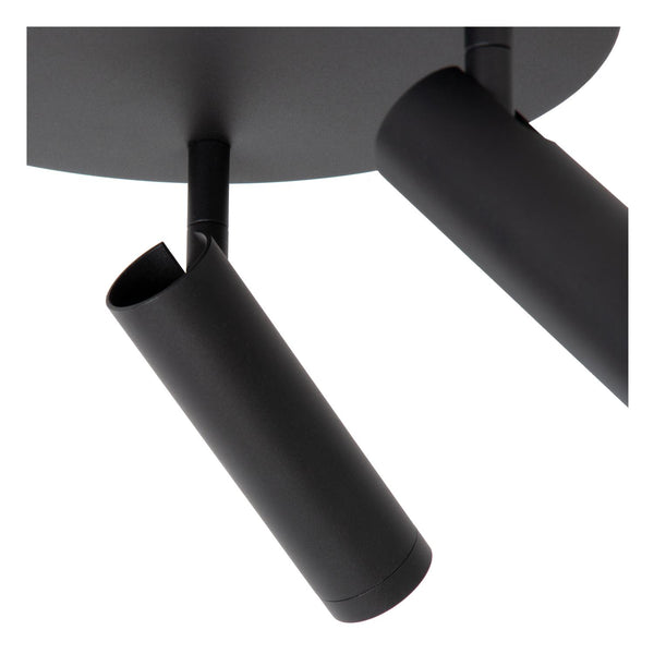 Lucide GRADO plafondspot Ø 25 cm, 3 × GU10, zwart