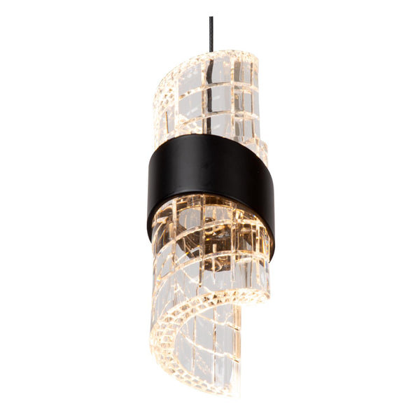 Lucide KLIGANDE dimbare LED-hanglamp 5 × 7,8 W, zwart