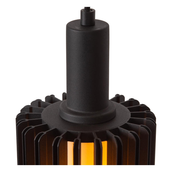 Lucide LAMBRES hanglamp Ø 15 cm, E27, zwart