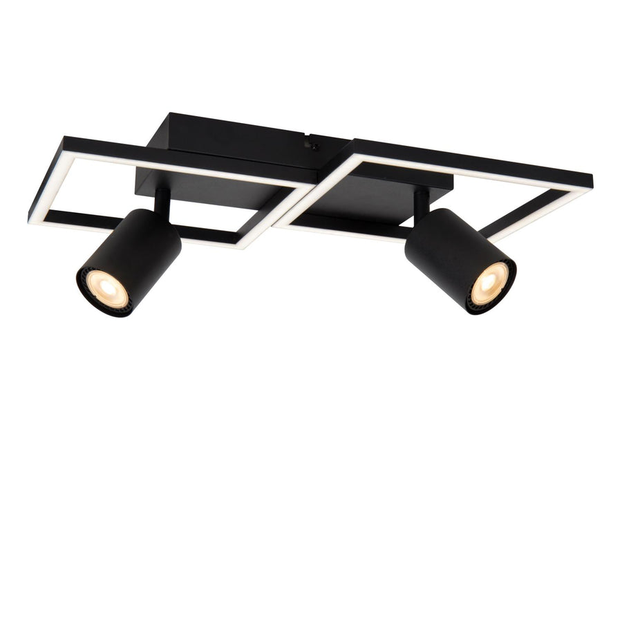 Lucide ARIANNE LED-plafondlamp 2 × GU10, zwart