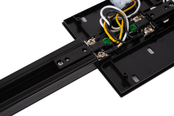 Lucide TRACK railvoeding enkel/dubbel, zwart