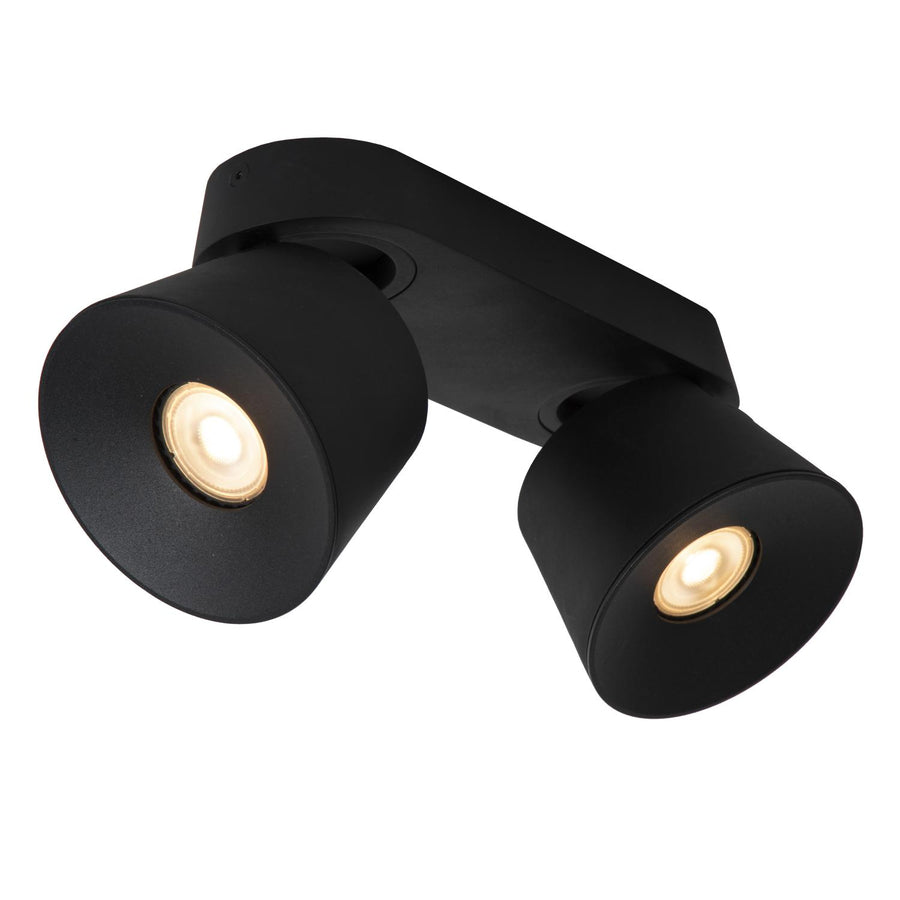 Lucide TRIGONO plafondspot 2 × GU10, zwart