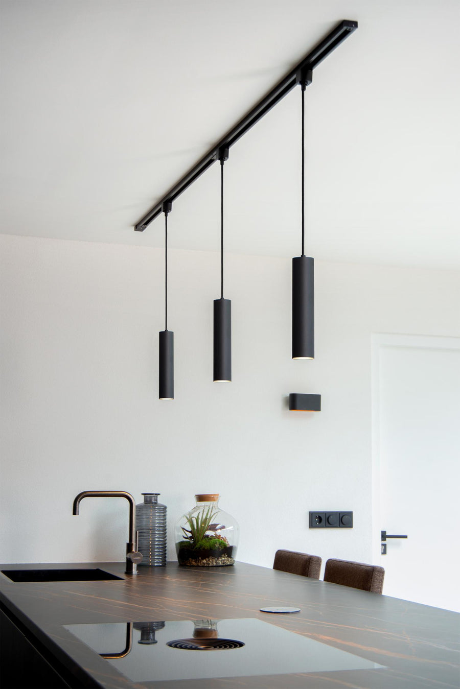Lucide TRACK FLORIS hanglamp railsysteem GU10, zwart
