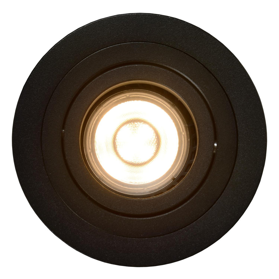 Lucide TUBE inbouwspot Ø 9,2 cm, GU10, zwart