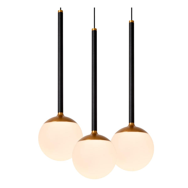 Lucide CALINA dimbare LED-hanglamp Ø 41,8 cm, 5 × 8,2 W, 2200–3300 K, zwart