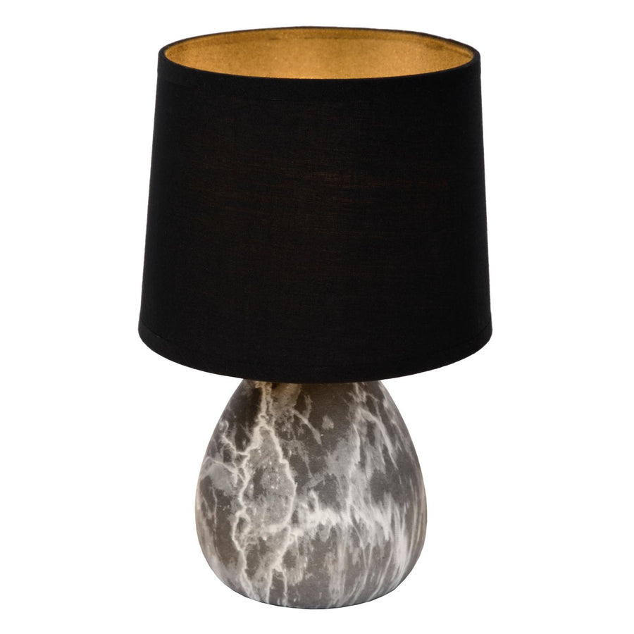 Lucide MARMO tafellamp Ø 16 cm, E14, zwart