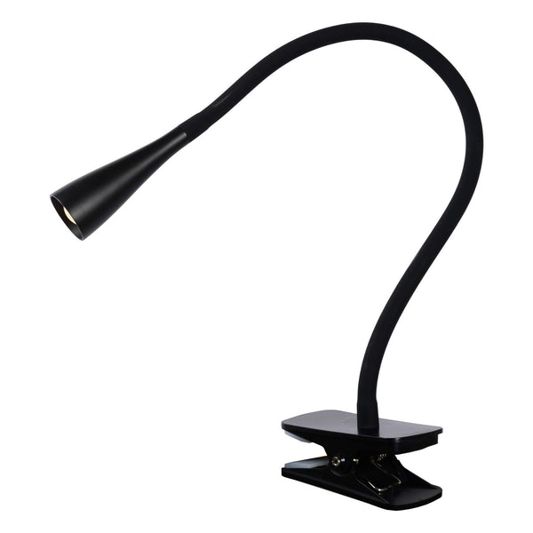 Lucide ZOZY dimbare LED-klemlamp met 3 dimstanden, 4 W, zwart