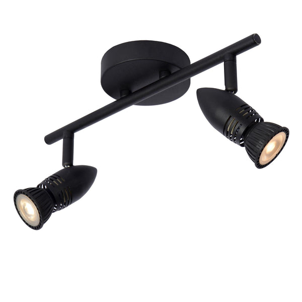 Lucide CARO plafondspot 2 × GU10, zwart