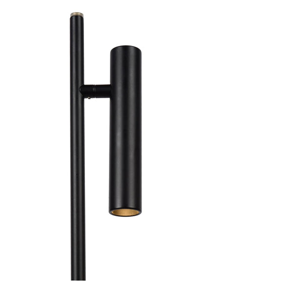 Lucide PHILON dimbare LED-leesvloerlamp Ø 23 cm, 4,5 W, zwart