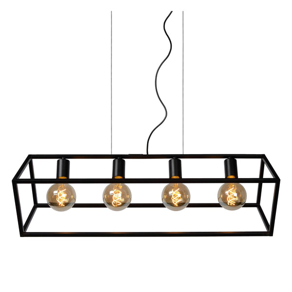 Lucide FABIAN hanglamp 4 × E27, zwart