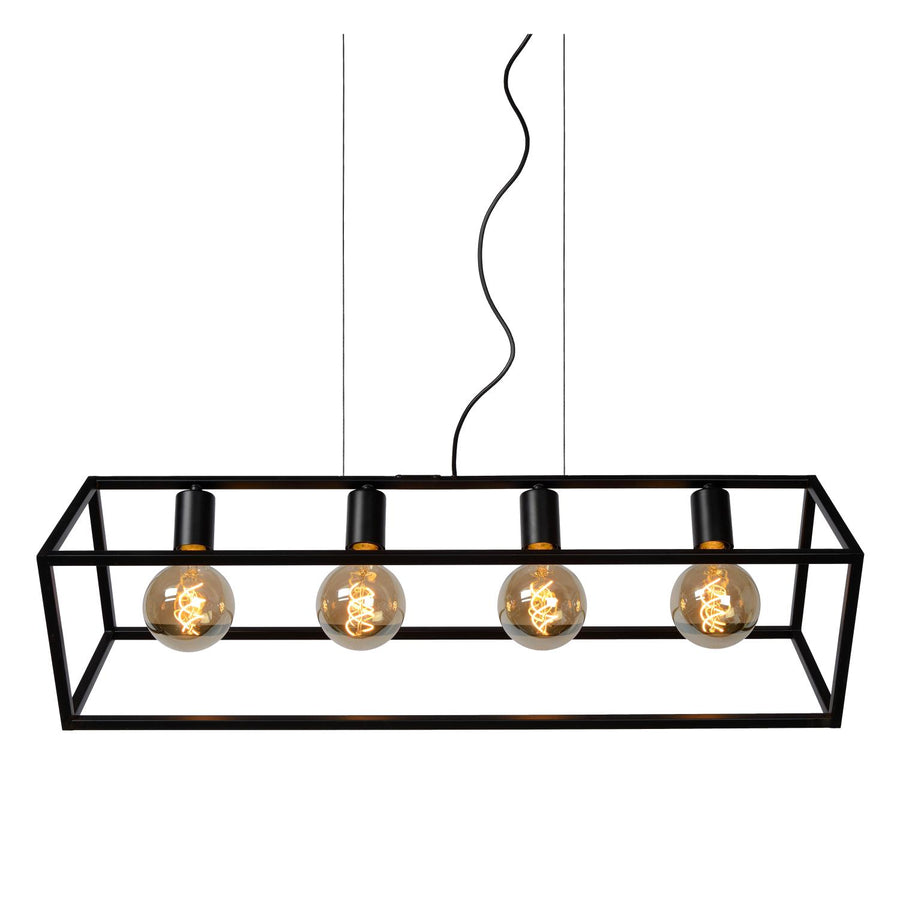 Lucide FABIAN hanglamp 4 × E27, zwart