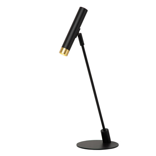Lucide ALEC dimbare LED-bureaulamp met 3 dimstanden, 3 W, zwart
