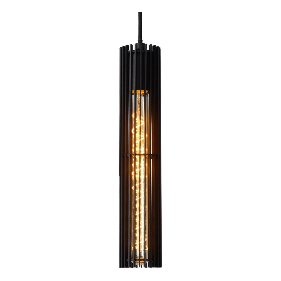 Lucide LIONEL hanglamp Ø 6,5 cm, E27, zwart