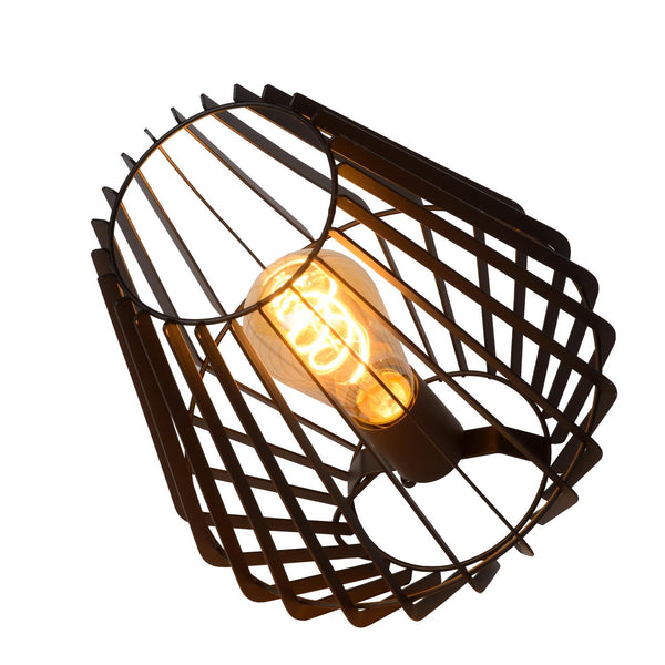 Lucide REDA tafellamp E27, zwart