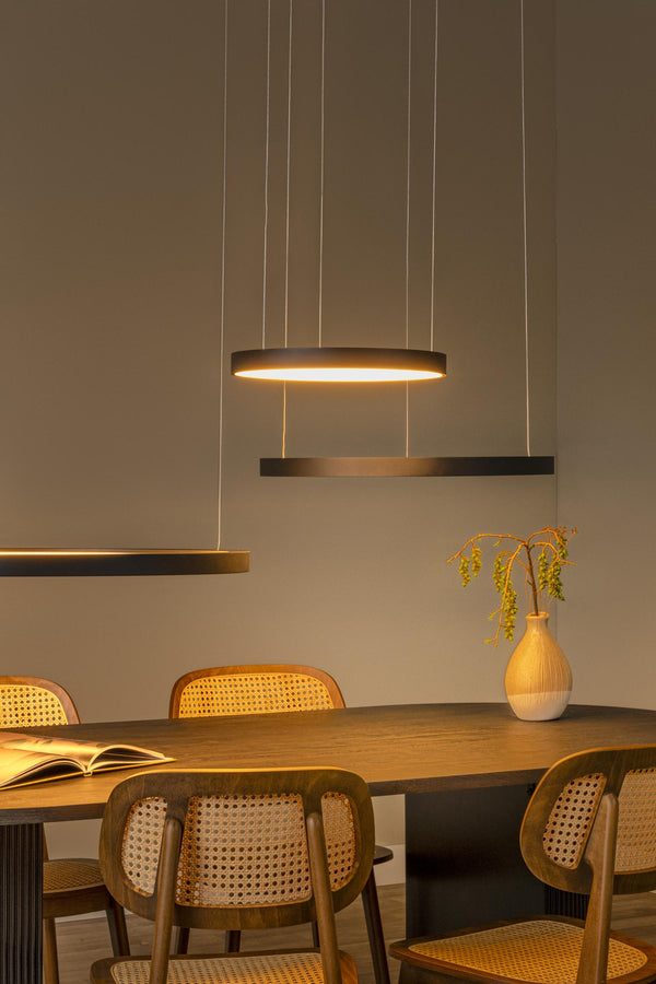 Lucide VIDAL dimbare LED-hanglamp Ø 78 cm, 120 W, zwart