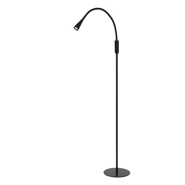 Lucide ZOZY dimbare LED-leesvloerlamp met 3 dimstanden, 4 W, zwart