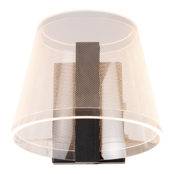 Lucide KORGIS LED-wandlamp voor de badkamer 10 W, IP44, transparant
