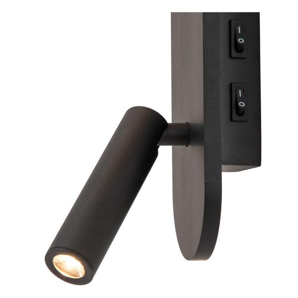 Lucide KELLY LED-nachtlampje 3,5 W, zwart