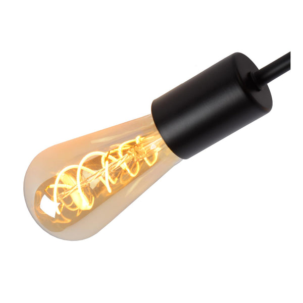 Lucide LESTER plafondlamp 4 × E27, zwart