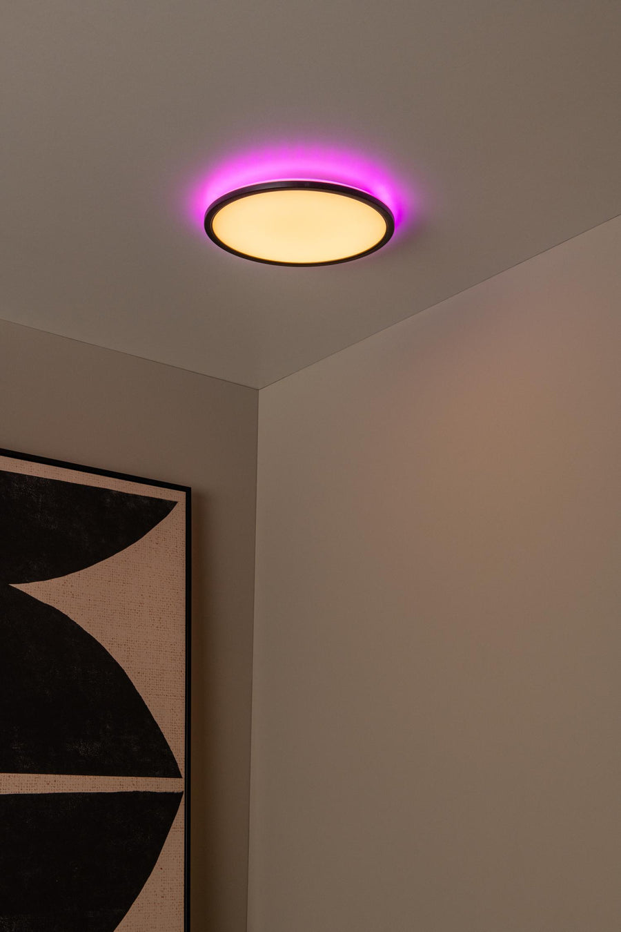 Lucide CASTOR dimbare LED-plafondlamp Ø 32 cm, 20 W, 2700–6500 K, opaal