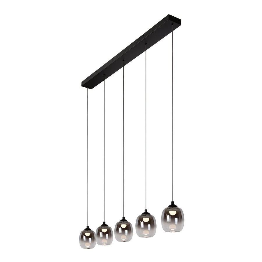 Lucide TAMINO dimbare LED-hanglamp 5 × 5,6 W, zwart