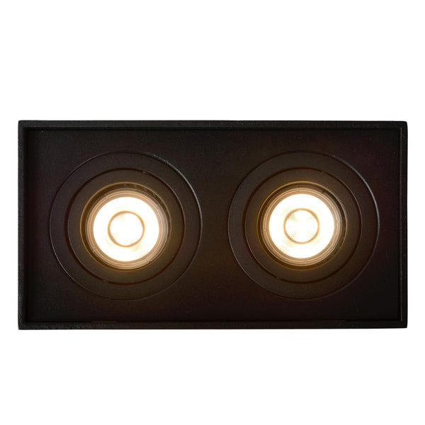 Lucide TUBE plafondspot 2 × GU10, zwart