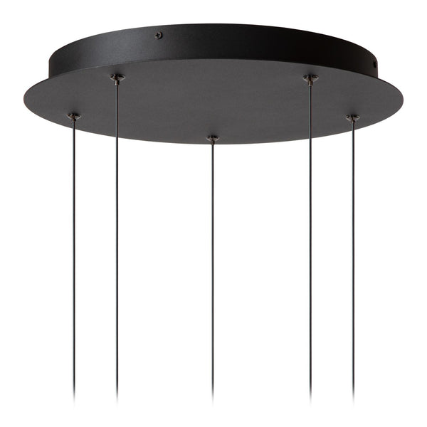Lucide CALINA dimbare LED-hanglamp Ø 41,8 cm, 5 × 8,2 W, 2200–3300 K, zwart