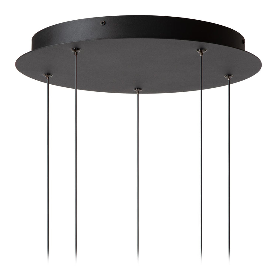 Lucide CALINA dimbare LED-hanglamp Ø 41,8 cm, 5 × 8,2 W, 2200–3300 K, zwart
