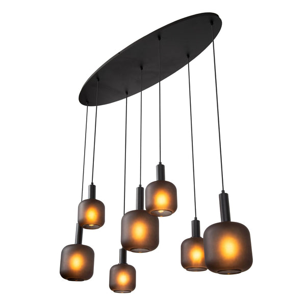 Lucide ELOISE hanglamp 7 × E27, zwart