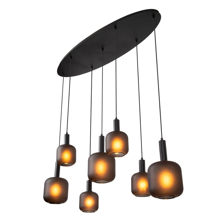 Lucide ELOISE hanglamp 7 × E27, zwart
