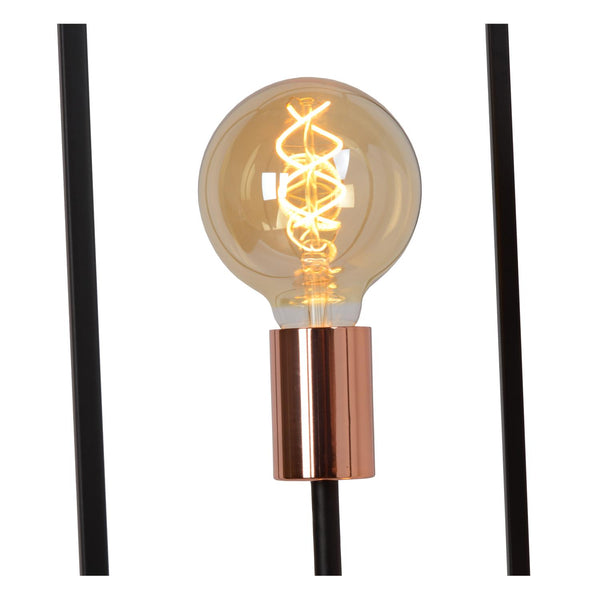 Lucide ARTHUR vloerlamp 3 × E27, zwart