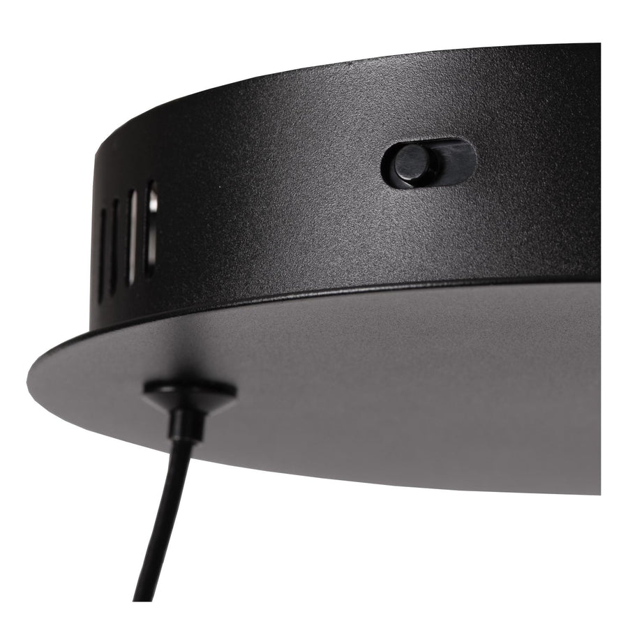 Lucide ESPIRAL dimbare LED-hanglamp 40 W, 2700–4000 K, zwart