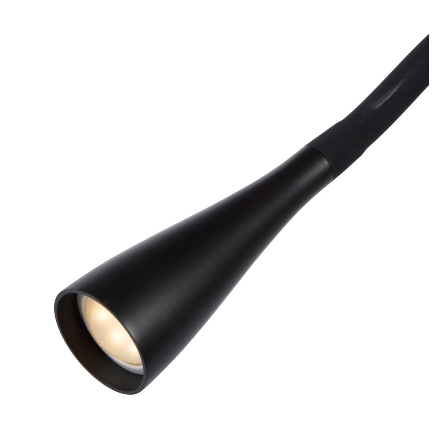 Lucide ZOZY dimbare LED-klemlamp met 3 dimstanden, 4 W, zwart