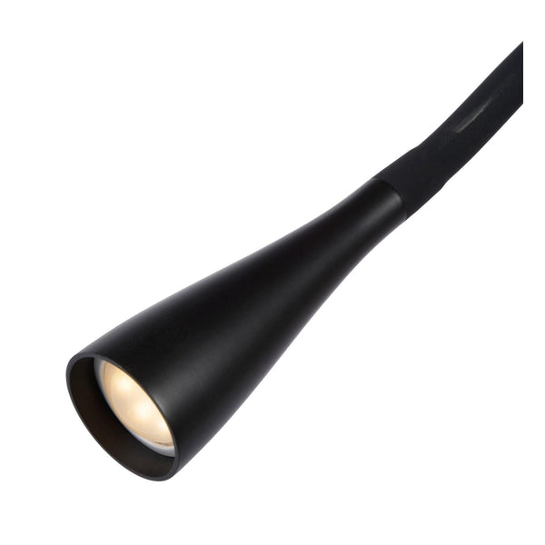 Lucide ZOZY dimbare LED-leesvloerlamp met 3 dimstanden, 4 W, zwart