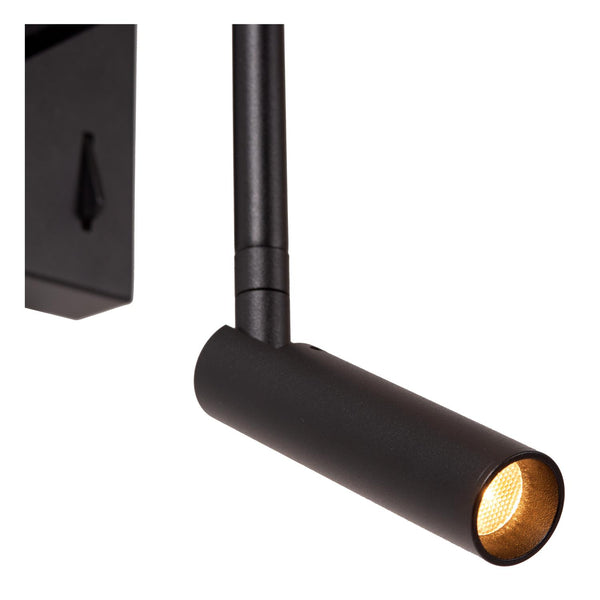 Lucide FINAN LED-wandlamp zwart