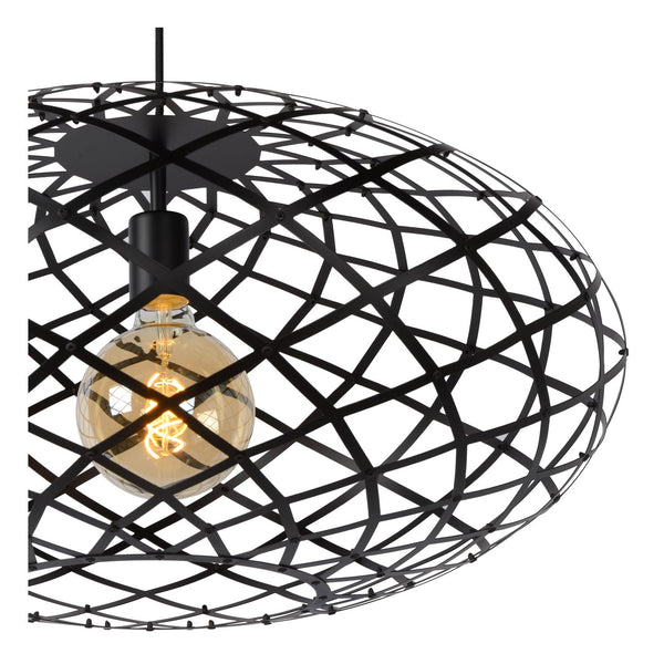Lucide WOLFRAM hanglamp Ø 65 cm, E27, zwart