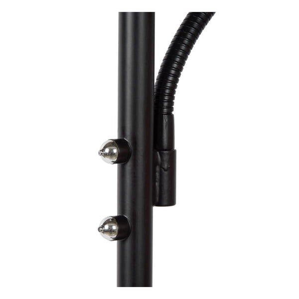 Lucide ZENITH dimbare LED-leesvloerlamp zwart
