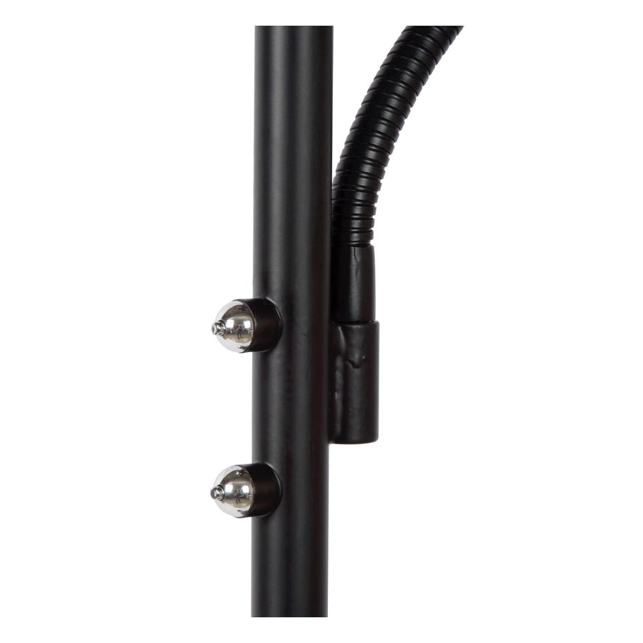 Lucide ZENITH dimbare LED-leesvloerlamp zwart