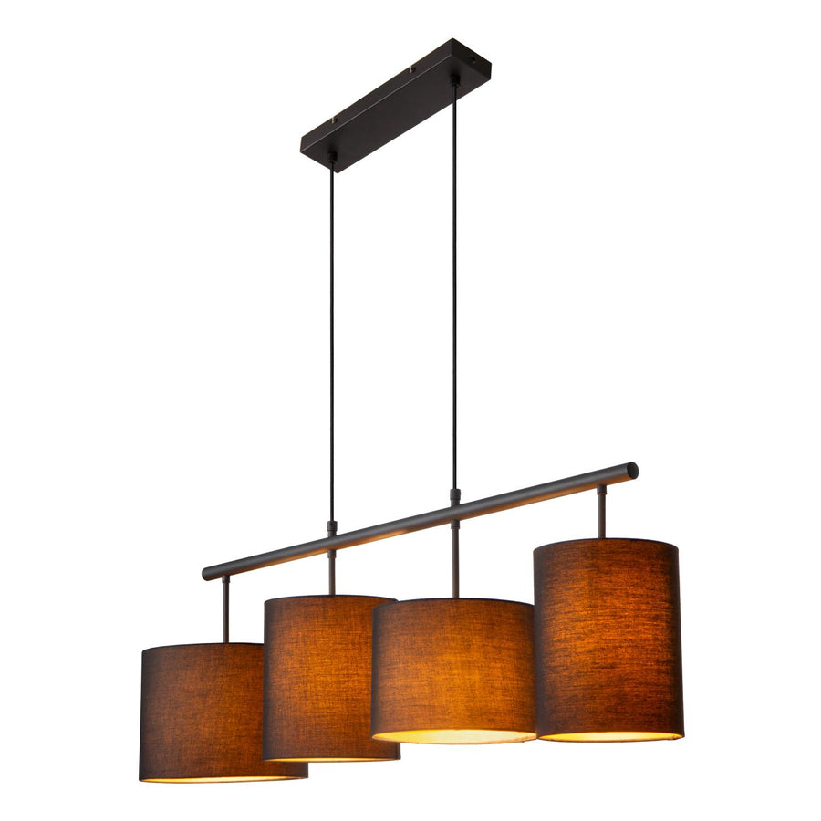 Lucide MAYA hanglamp 4 × E27, zwart