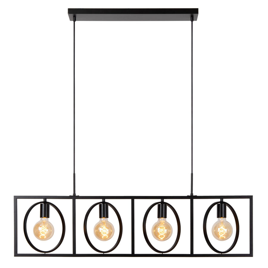 Lucide SUUS hanglamp 4 × E27, zwart