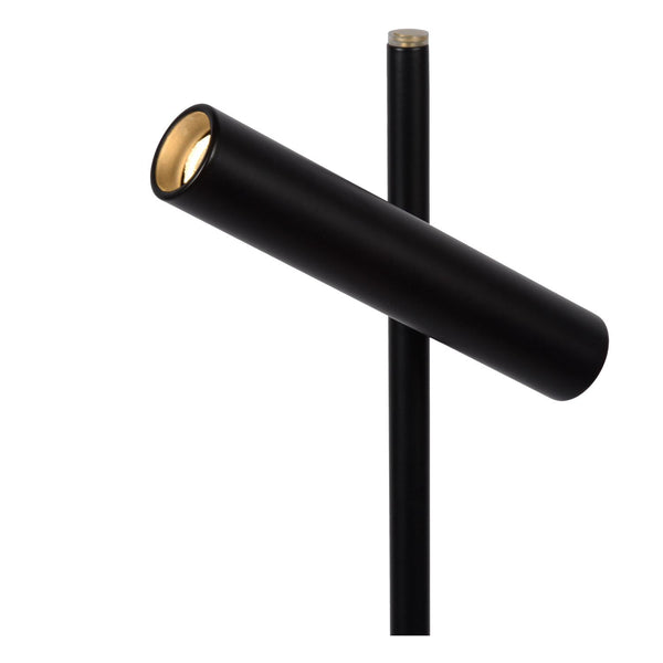 Lucide PHILON dimbare LED-leesvloerlamp Ø 23 cm, 4,5 W, zwart