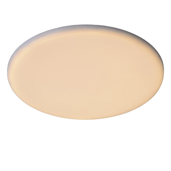 Lucide CERES-LED dimbare LED-plafondlamp voor de badkamer Ø 21,5 cm, 30 W, IP44, zwart