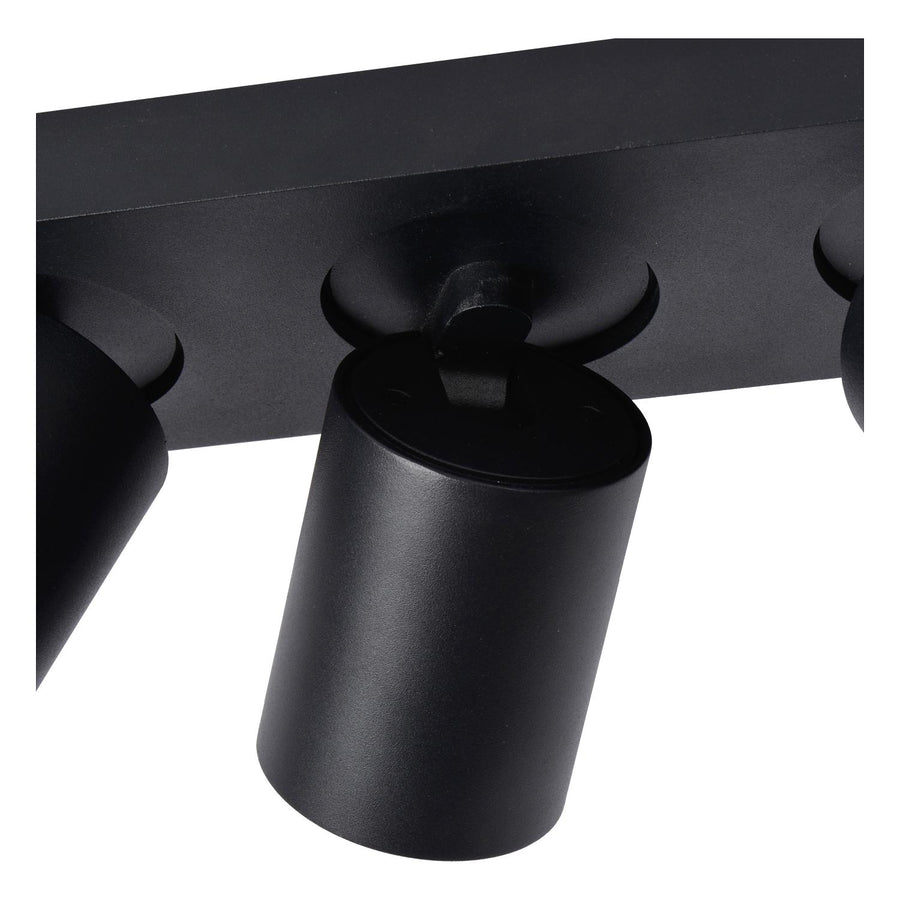 Lucide NIGEL dimbare LED-plafondspot 3 × GU10, 3 × 5 W, 2200–3000 K, zwart